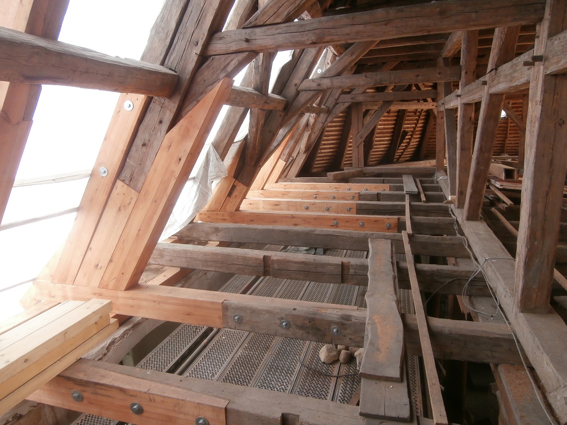 Sanierung des Dachstuhls in Lauta-Dorf, Ev. Kirchgemeinde Lauta-Dorf, 2017