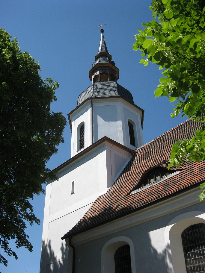 Aufbau eines Kirchturms in Dörrwalde, Ev. Kirchengemeinde Großräschen, 2015